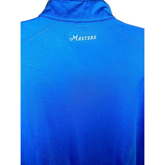 Masters Tech 1/4 Zip Pullover Mens Large Blue Long Sleeve Performance Golf - Picture 3 of 6
